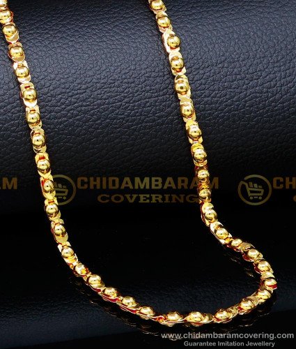 CHN287 - Gold Model Daily Use Paruppu Chain Design Buy Online 