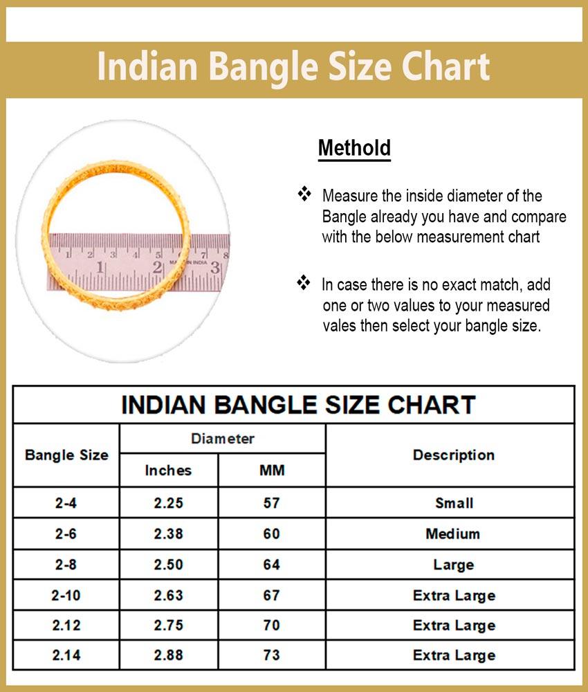 BNG352 - 2.4 Size Bridal Wear Indian Wedding Bangles Set 4 Pieces Imitation Jewellery  