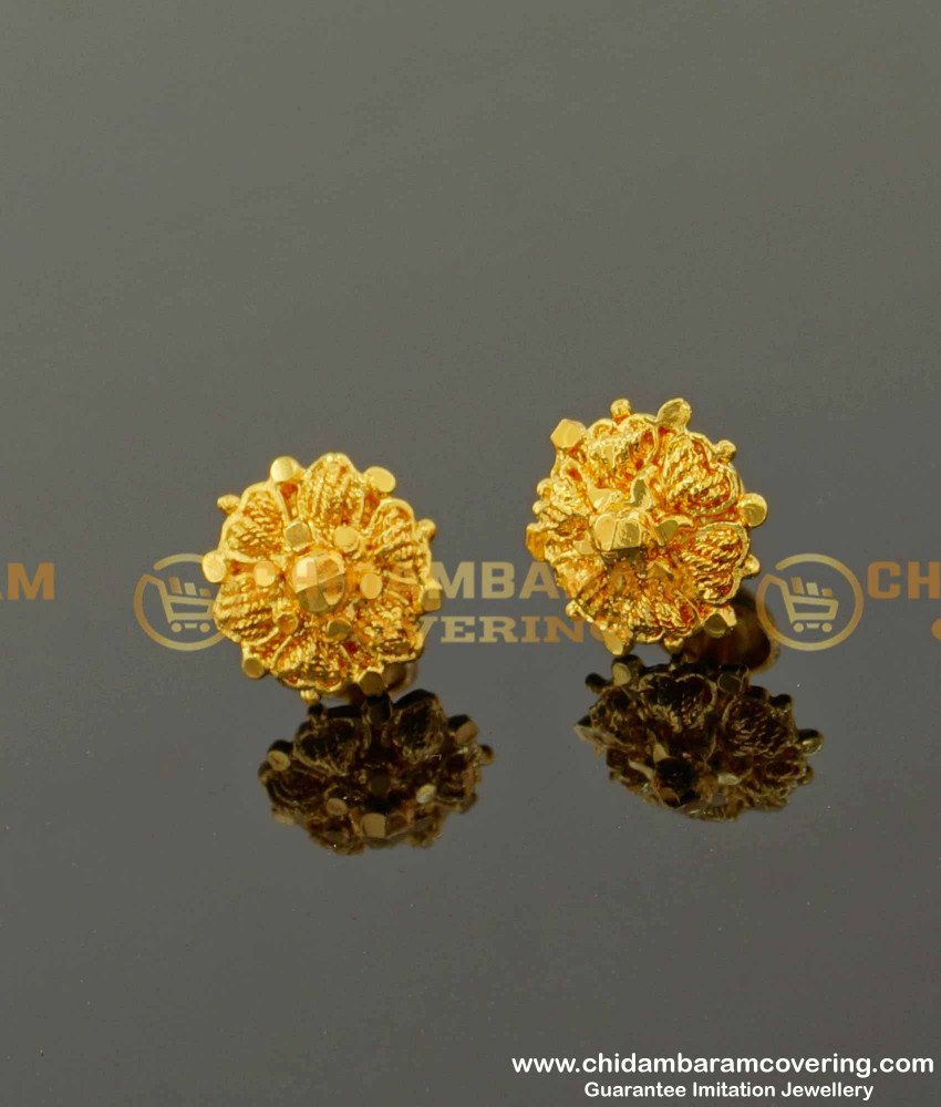 ERG093 – Daily Wear Medium Size Stud Designs Imitation Earrings For Women And Girls