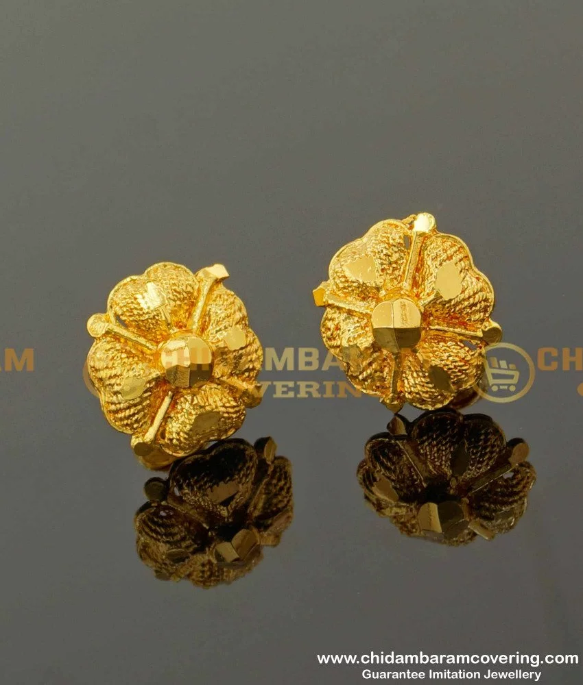 Buy Antique Gold Plated Sania Studs Earrings | Tarinika