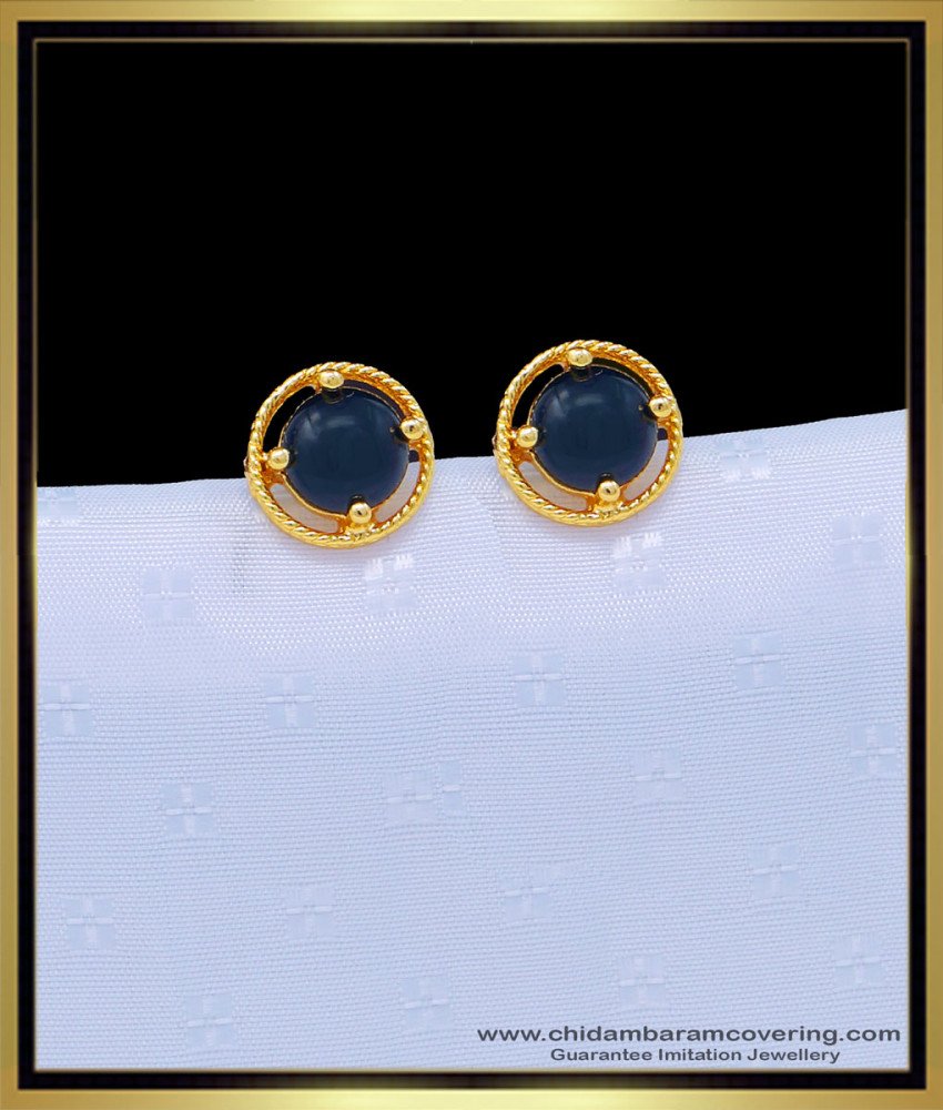 one gram gold jewellery, 1 gram gold jewelry, gold plated jewellery, stud earrings, earrings gold, guaranteed earrings, chidambaram covering.com,  