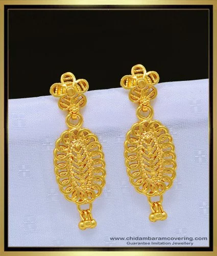 Stylish Daily wear Gold Earrings | RATNALAYA JEWELLERS