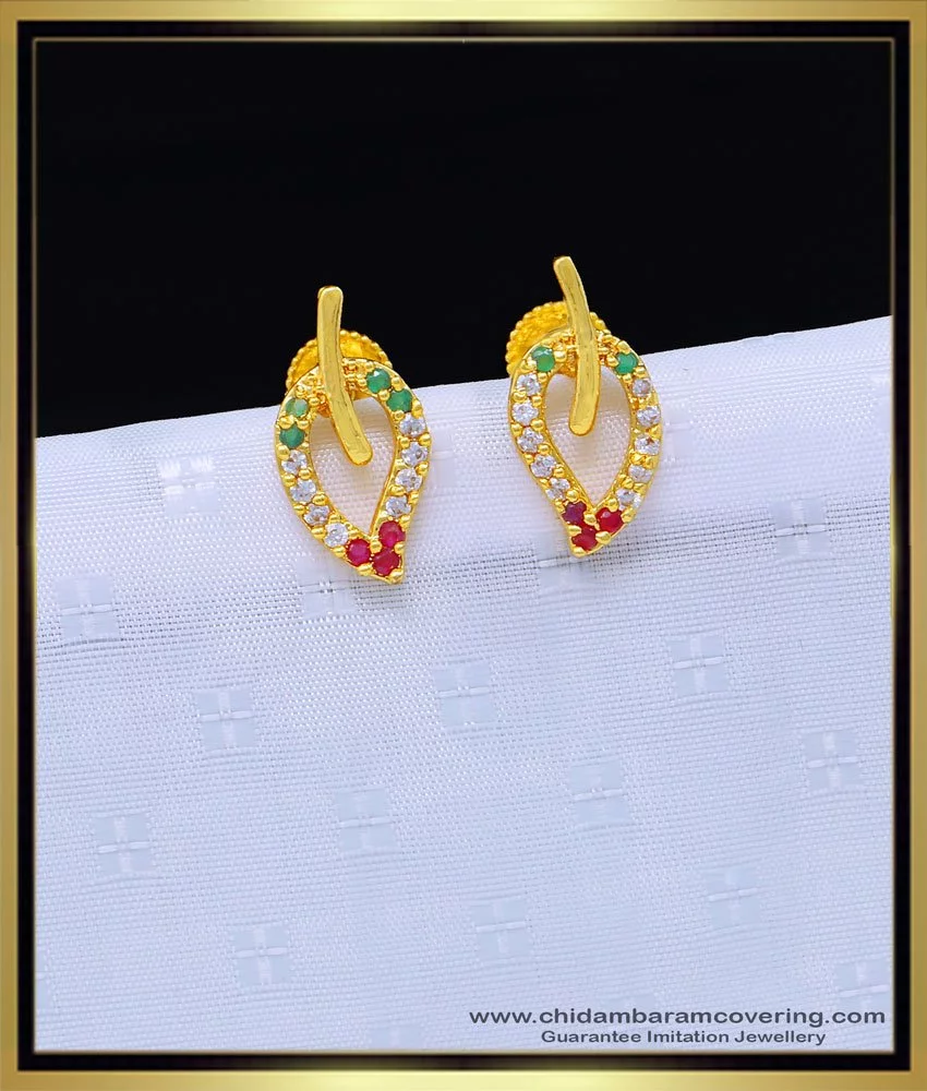 Buy Unique Gold Design Daily Wear One Gram Gold Earrings Buy Online-vietvuevent.vn