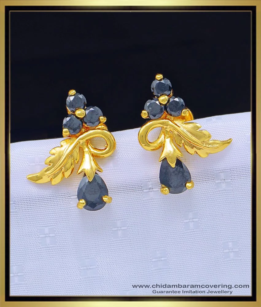 Buy Latest Flower Model Kerala Earring Daily Wear 1 Gram Gold Earrings