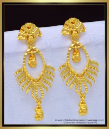 ERG1146 - New Model Light Weight Gold Plated Imported Design Earrings Buy Online 