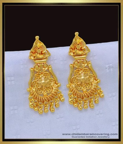 Dangling Beads 1 Gram Gold Earring (18 Karat) in Delhi at best price by G J  International - Justdial