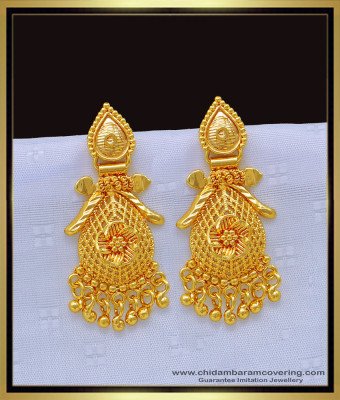 ERG1174 - Beautiful Real Gold Design Gold Plated Guaranteed Earrings for Women