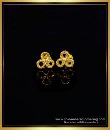 ERG1184 - 1 Gram Gold Daily Wear Casting Type Gold Earrings Design for Kids Girl 