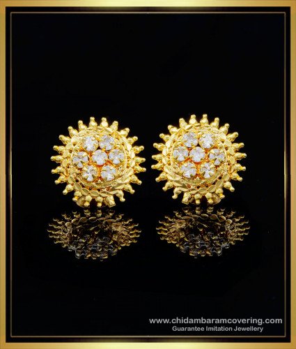 ERG1188 - High Quality Diamond Look White Stone Studs Earring at Best Price Online