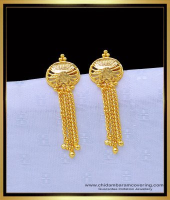 ERG1194 - Latest Gold Plated Light Weight Women Earrings for Daily Use