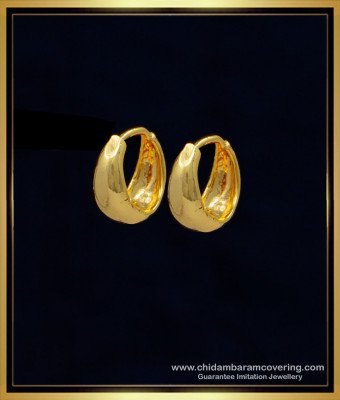 ERG1217 - Chidambaram Covering Gold Plated Baby Earrings Small Hoop Earrings for Kids 