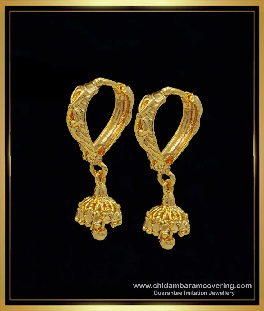 Buy Mansiyaorange One Gram Golden Plated Meena Work Screw Openable Jhumki  Earrings With Ear Chain For Women Online at Best Prices in India  JioMart
