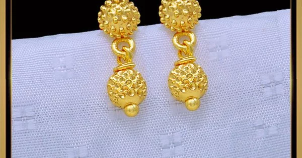 Buy 24K Gold Plated Stud Earring for Girls | Parakkat Jewels