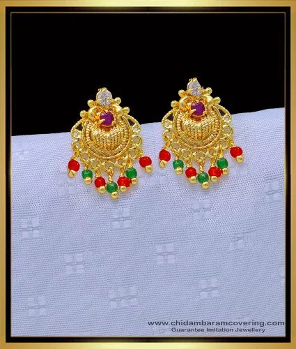 American Diamond High Quality Fashion Earrings | American Diamond  Artificial Earrings online - Frozentags - Ladies Dress Materials
