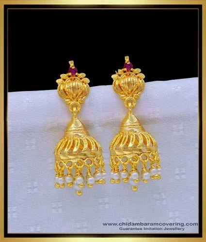 Buy Online Beautiful Silver Plated & Fresh Water Pearls Jhumka Earrings By  Silvermerc Designs - Zifiti.com 1033299