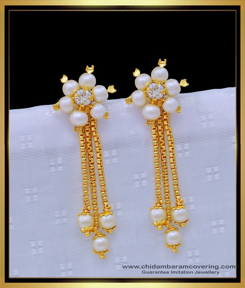 muthu thodu, muthu earring, pearl earring designs, amazon fashion jewellery,  