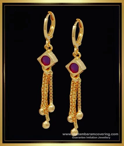 Indian 22k Gold Earrings Handmade Wedding Jewelry, K1713 - Etsy