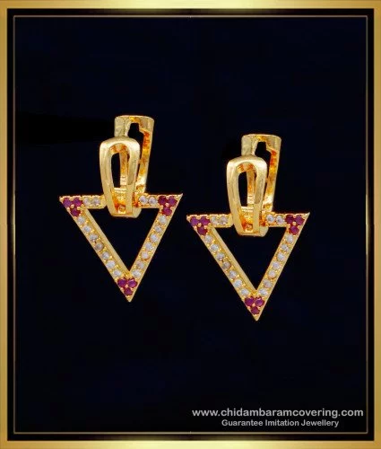 new model gold earring designs in-2022. | Designer earrings, Gold earrings  designs, Gold earrings