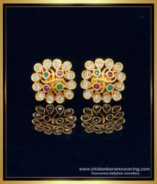 ERG1286 - Elegant Multi Stone Party Wear Earrings Collection Imitation Jewellery Online