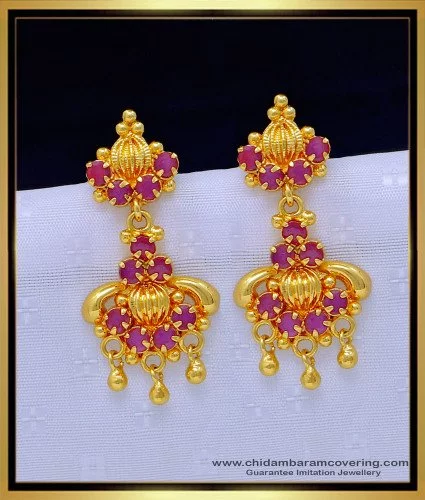 One gram gold havala earrings 1 piece 300 with shipping charges free Jk  collection contact number on WhatsApp 9740234813 | Instagram