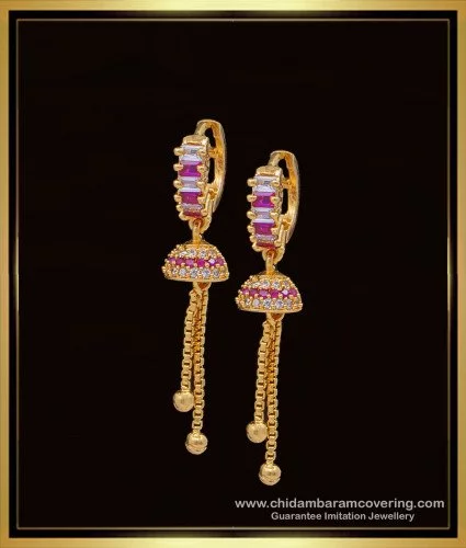 ZOONI COLLECTION GOLD PLATED JHUMKA BALI AVAILABLE IN 3 DIFFERENT DESIGNS  FASHIONABLE EARRINGS FOR GIRLS AND