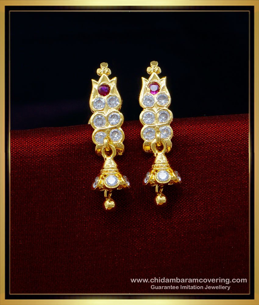 imitation jewelry,1 gm gold plated earring design, guarantee jewelry, stud, stone earrings, impon earrings, kal thodu, studs earrings, 