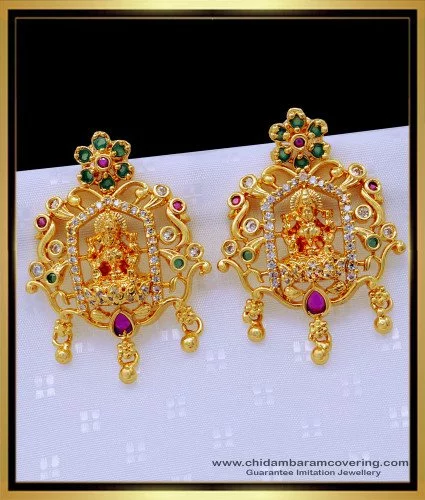 Goddess Lakshmi Earrings Jewelry 2024 | favors.com