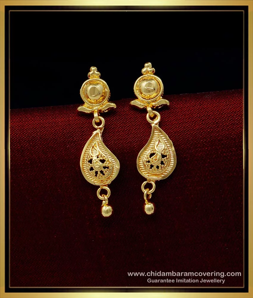 Light weight Traditional 22K Gold earrings  atjewelsin