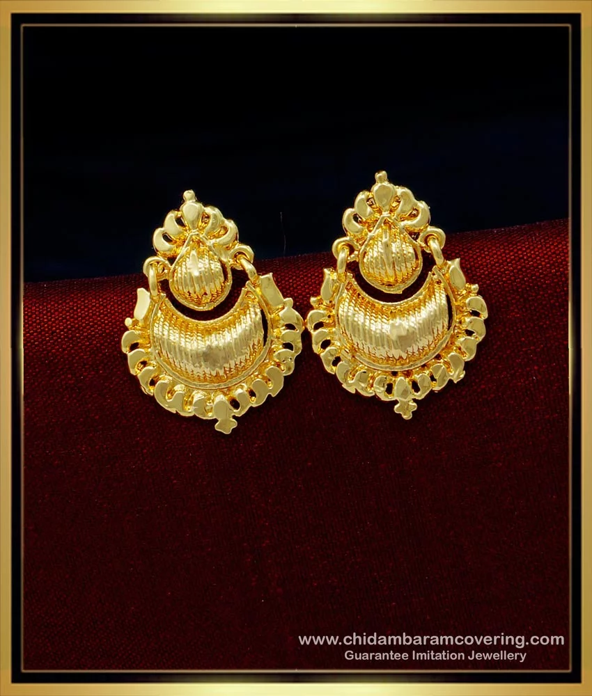 Golden Jhumki Earring with Mirrorwork by Leshya – BANGLES BY LESHYA