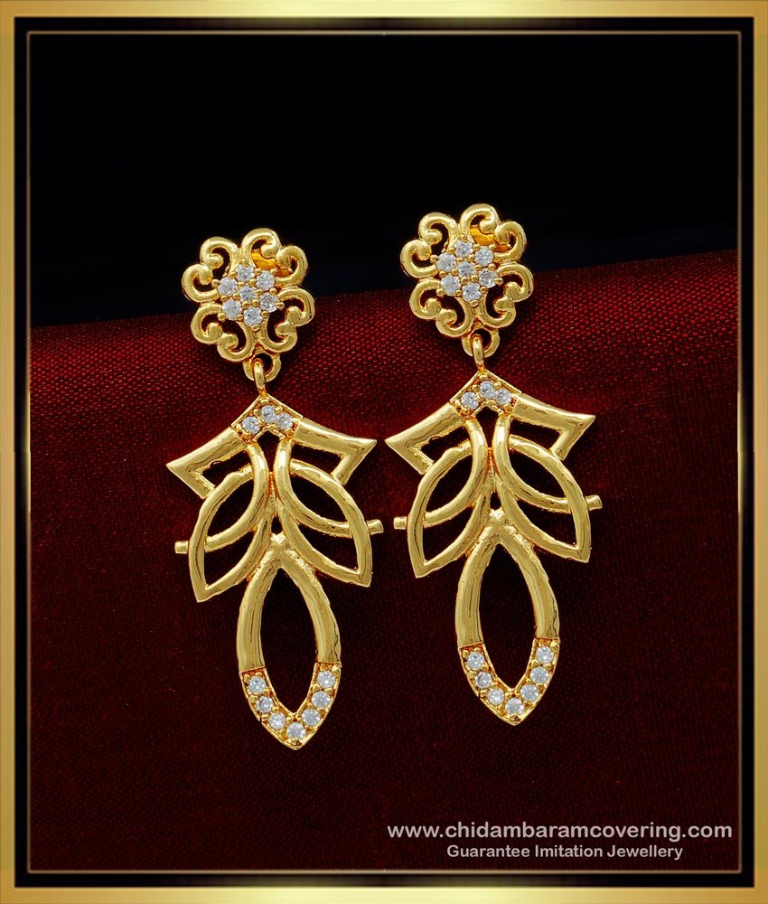  big danglers, plain danglers design, long chain earrings, stone earrings earrings, covering thodu, gold latkan earring, 