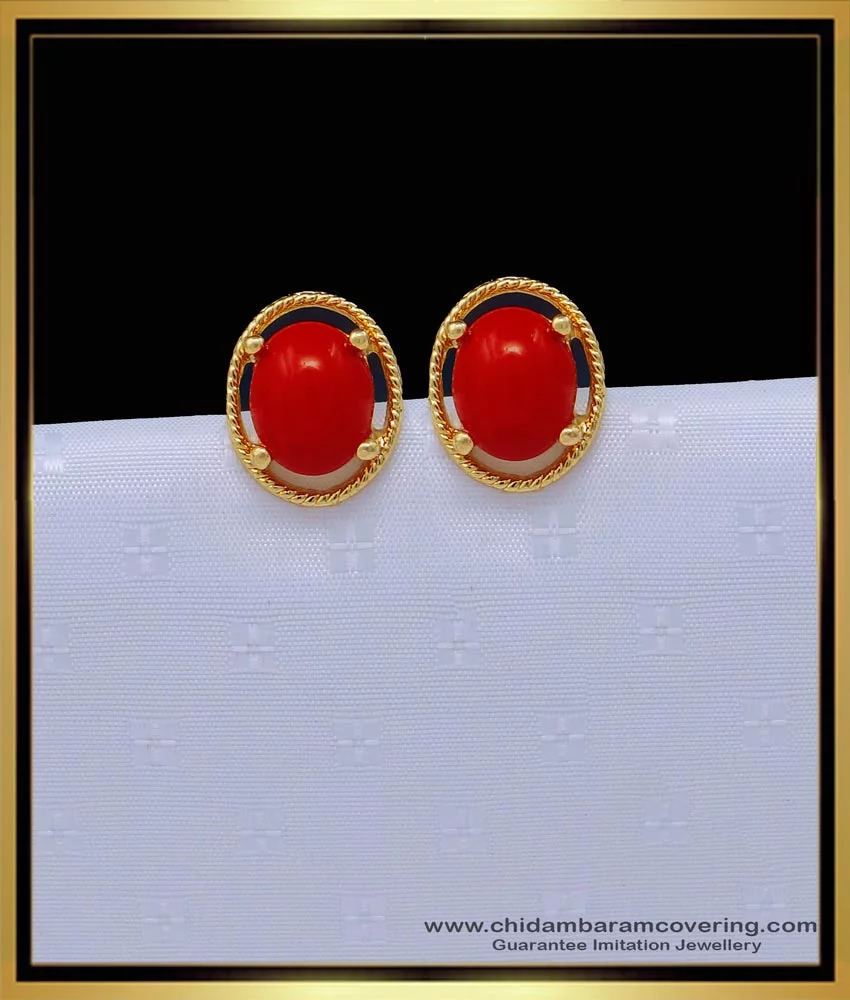 Buy Coral Red Gold Earrings Ortica Handmade Vintage Jewelry Made in Italy  Leafed Mediterranean Victorian Art Deco Art Nouveau Renaissance Online in  India - Etsy