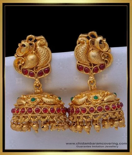 Buy Latest Designs Of Silver & Artificial Earrings - Page 6 of 16 - Sanjay  Jewellers