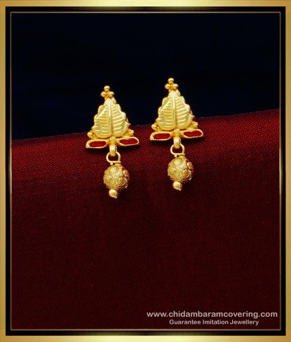ERG1522 - Cute Light Weight Gold Design Baby Girl Earrings Gold Forming Jewellery 