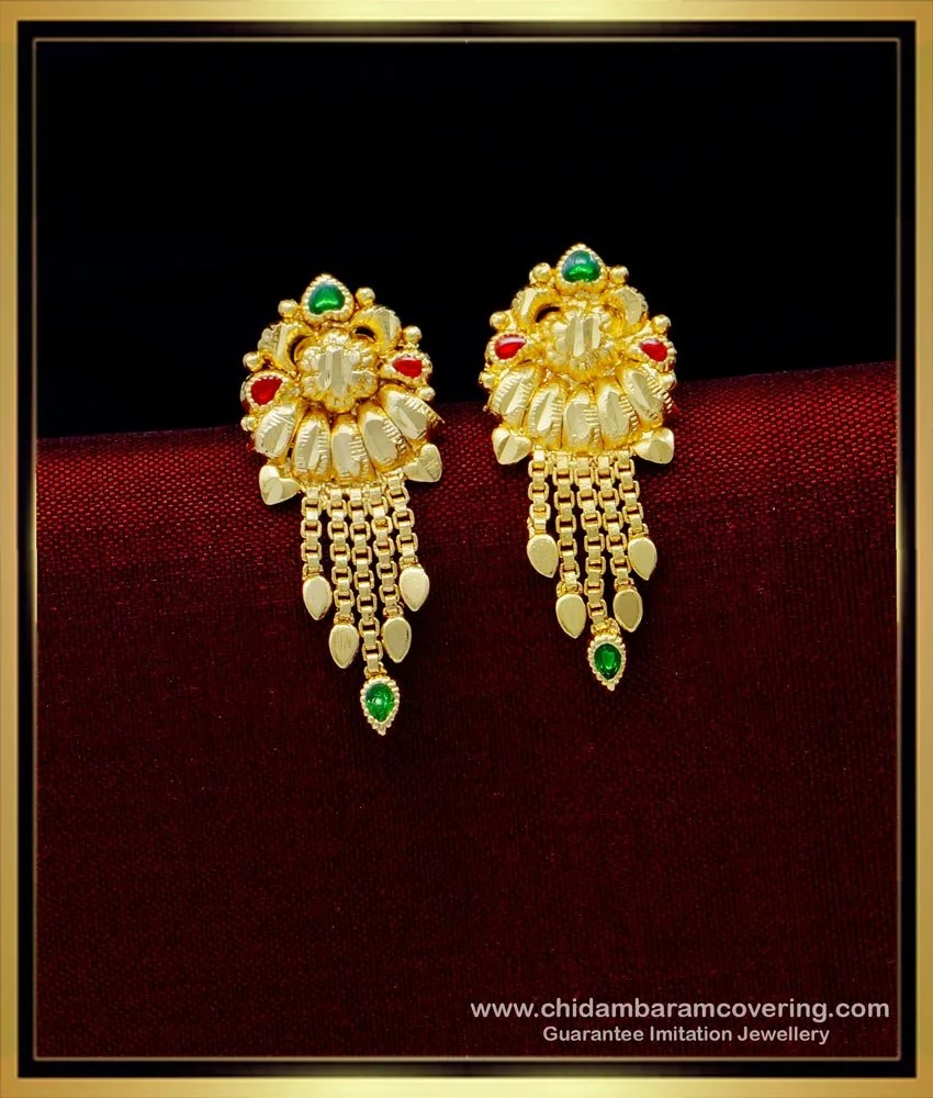 Buy AccessHer Indian Traditional Antique Gold Rajwadi Kundan Stud Earrings  Online at Low Prices in India  Paytmmallcom