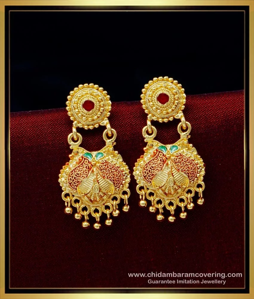 Gold Jhumkas Long Earrings daily wear earrings Collection Gold Hoop Earrings  #ear… | Gold bridal earrings, Gold earrings for women, Gold jewellery design  necklaces