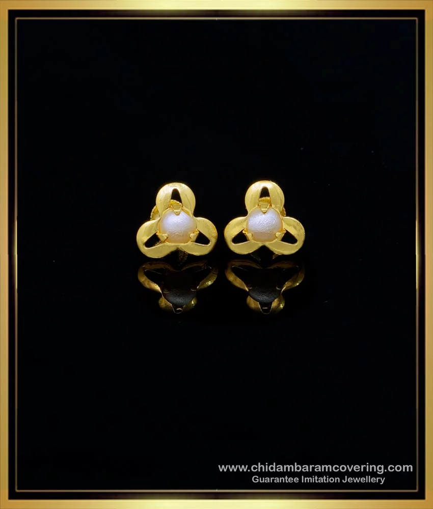 Pearlicious Flowers- Golden Pearl Earrings