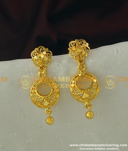 ERG297 - Stunning Gold Earring Design One Gram Guarantee Earrings buy Online