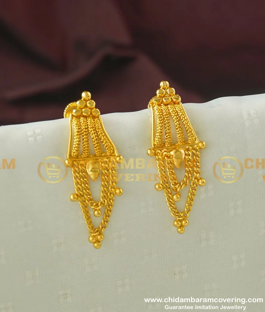 Latest Light Weight Gold Earrings DesignsDailywear Gold Earrings  collectionmygoldjewellery  YouTube