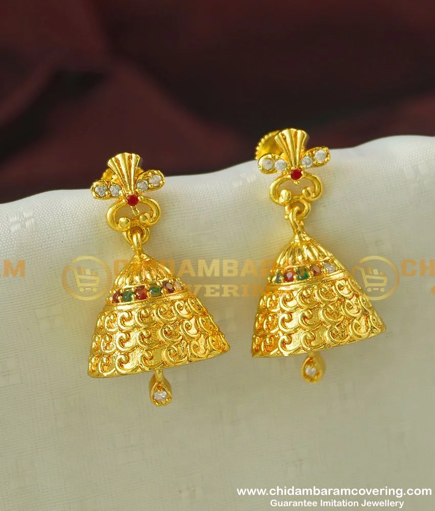 Buy Gold Earrings Online  Gold Earrings by Manubhai