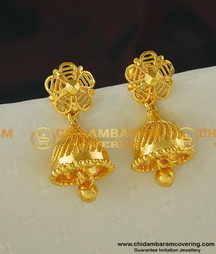 ERG402 - Traditional Jimiki Kammal Designs South Indian Jhumkas Earring Collections Online