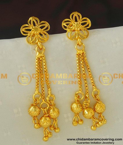 ERG416 - New Party Wear Western Earring Designs Gold Plated Best Earring Collections Online    