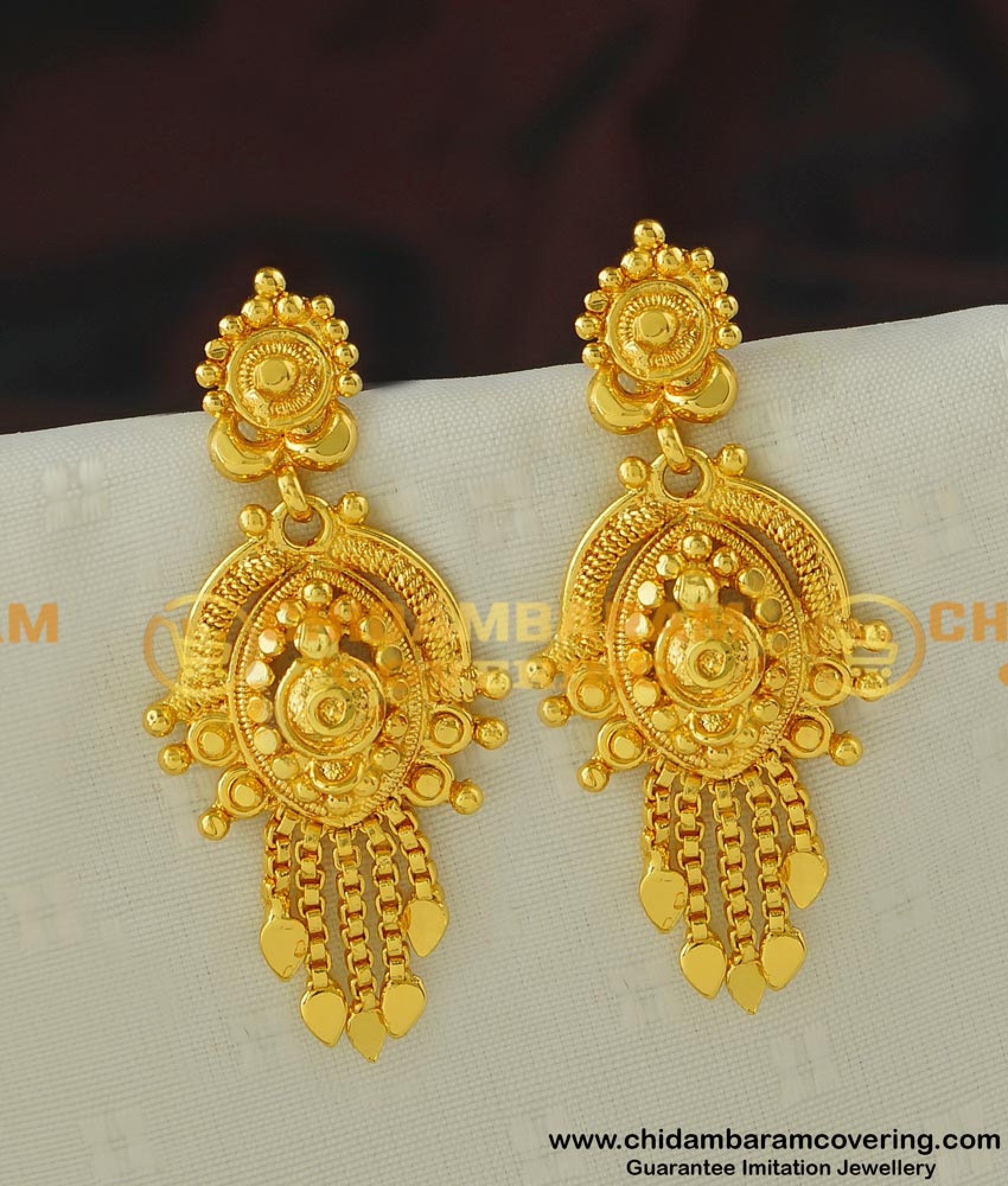 Buy Daily Wear Light Weight Gold Inspired Earrings Gold Covering ...