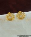 ERG455 - Trendy Daily Wear Gold Plated 2 In 1 Stud Earring Designs for Ladies