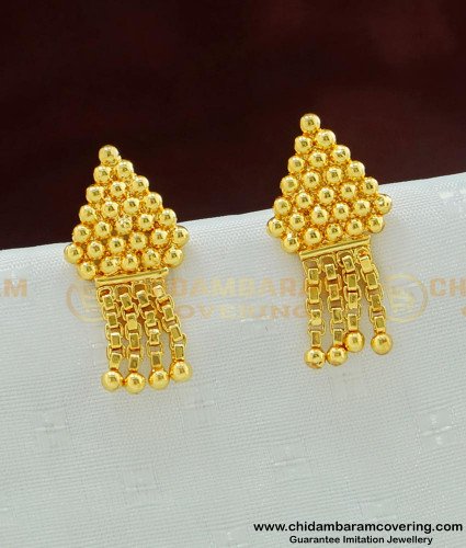 ERG472 - Latest Daily Wear Stunning Gold Designs Earring Imitation Jewellery Online