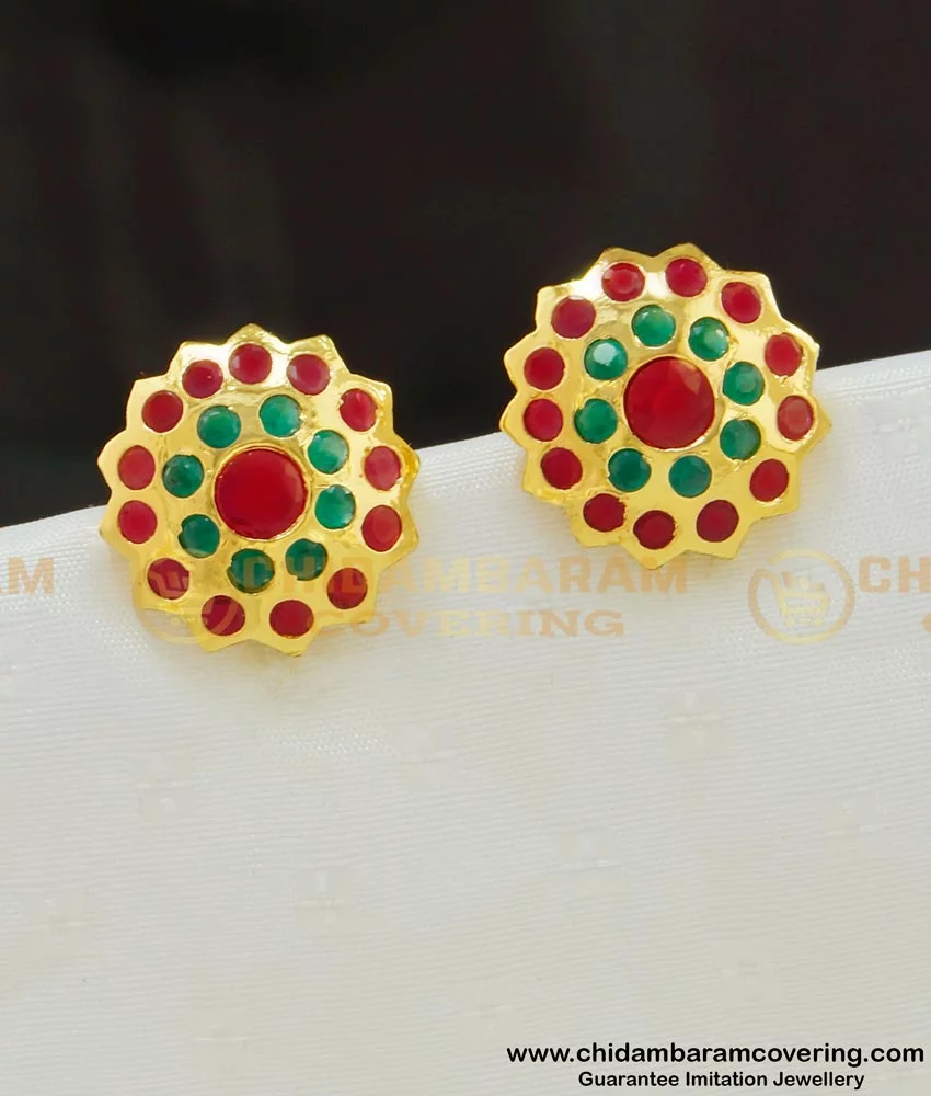 22k Gold Earrings Rajasthani , Handmade Yellow Gold Meena Earrings for  Women, Vintage Antique Design Indian Gold Earrings Jewelry - Etsy | Gold  earrings models, 22k gold earrings, Indian jewellery design earrings
