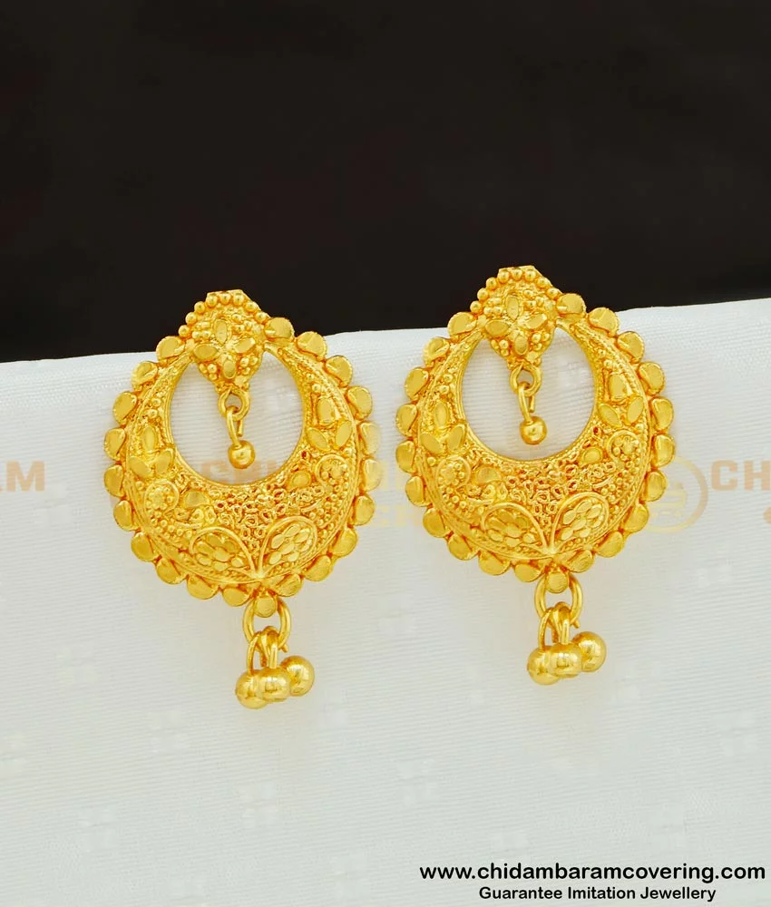 Light Weight Gold Chandbali Earrings Designs 2019 | Indian Jewellery Design  2019 - YouTube
