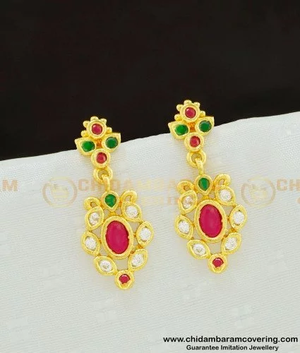 Buy CZ Jumkas, Ethnic CZ Jewelry, Buttalu, Wedding Jewelry, Earrings,  Buttalu,indian Earrings. Online in India - Etsy