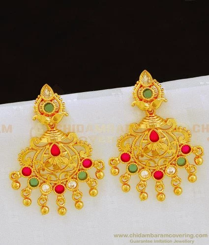 Gold Earring with Intricate Design in Rajkot at best price by Bhaskar  Jewellers - Justdial