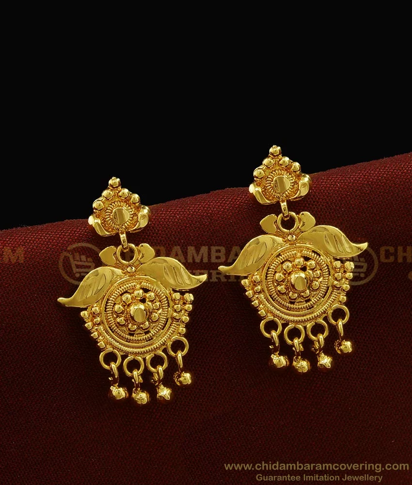 Heavy Look Gold Earrings at best price in Raigad by Sara Creations | ID:  4964261791