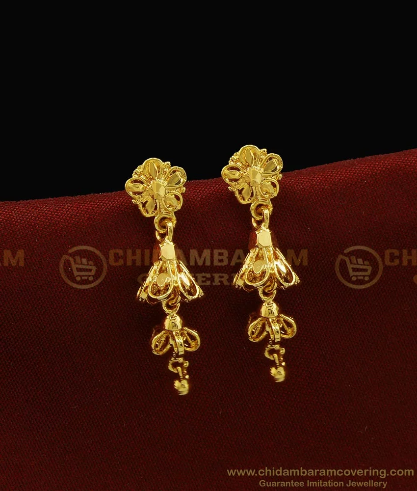 18 Small gold earrings designs for daily use  People choice